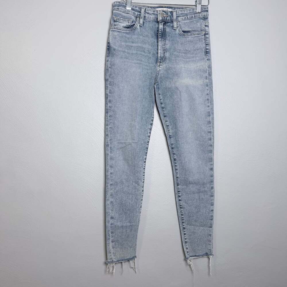 Joe's Jeans High Rise Skinny Light Wash Raw Hem Size 25
